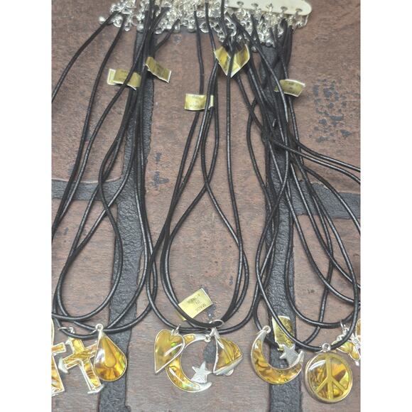 Vintage Y2k Mood Ring Style Charm Necklace Random Lot Of 12 - Picture 3 of 6